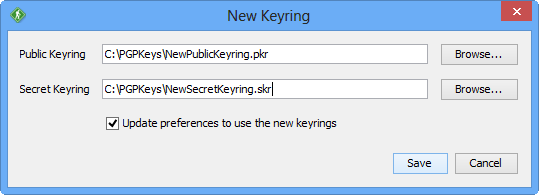GoAnywhere Open PGP Studio New Keyring
