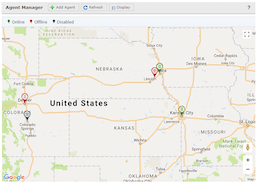 GoAnywhere Agent map screenshot