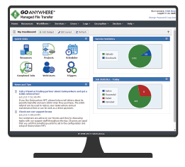 goanywhere mft dashboard