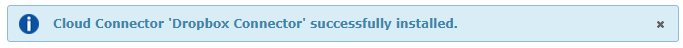 Cloud Connector Successfully Installed 