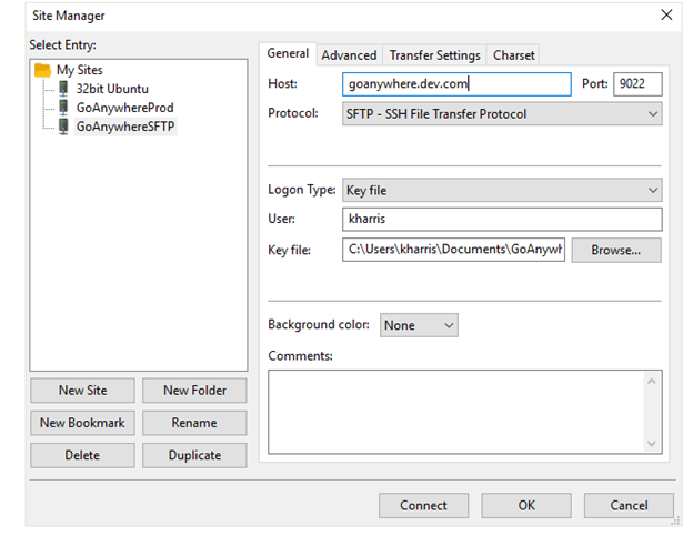 FileZilla SFTP Client 