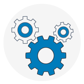 Illustration of 3 gears