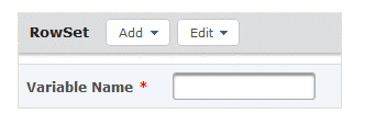 RowSet Element Variable Name