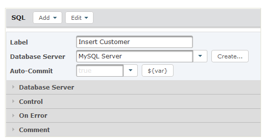 SQL Task Attributes