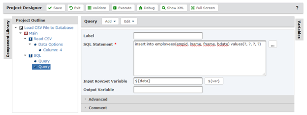 SQL Task Insert