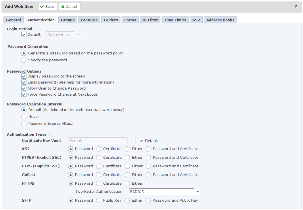 Web User Authentication 