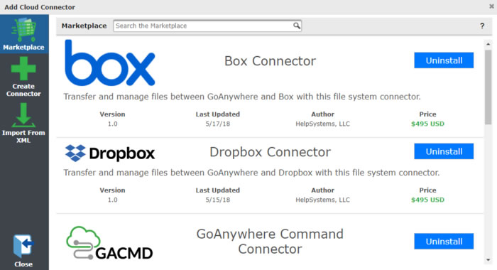 Ejemplo de integraciones cloud para transferir archivos en forma segura en la nube