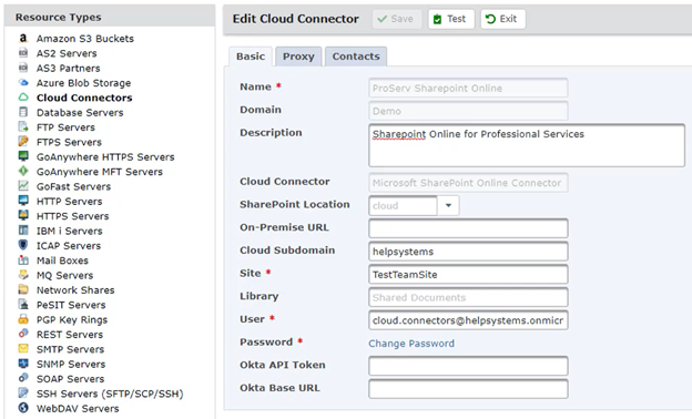 Adding the Cloud Connector