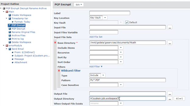 The PGP Encrypt Task