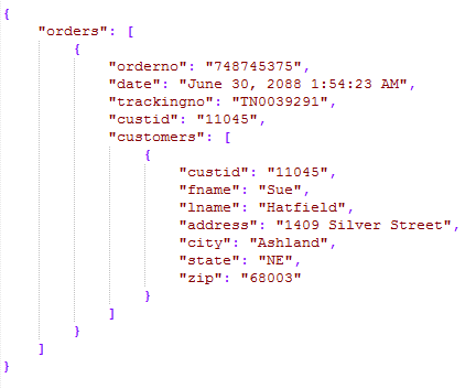 JSON File Output