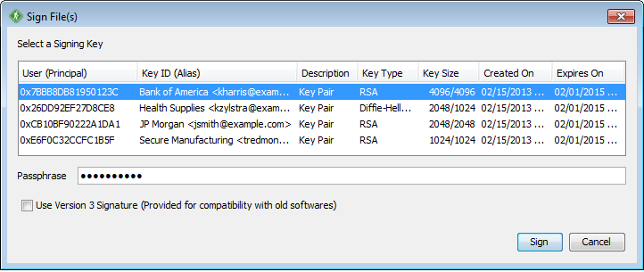 GoAnywhere Open PGP Encrypt and Sign Files