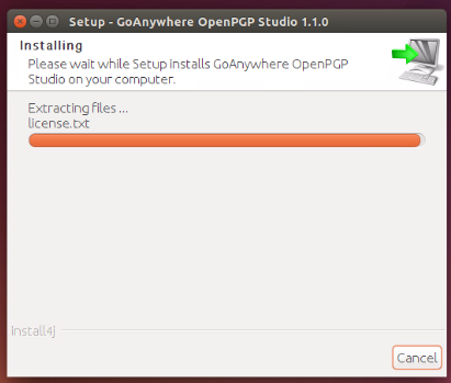 Linux Installation - GoAnywhere Open PGP Studio