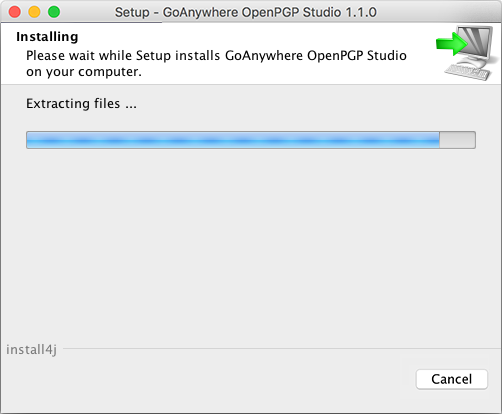 Mac OS X Installation - GoAnywhere Open PGP Studio