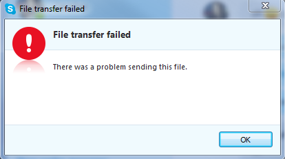 file failed send