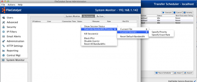 Server override current session