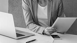 woman at laptop computer