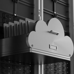 Conceptualized cloud file transfer photo
