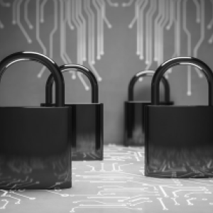 Series of padlocks to represent zero trust file transfers