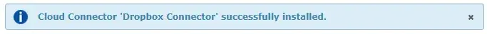 Cloud Connector Successfully Installed 
