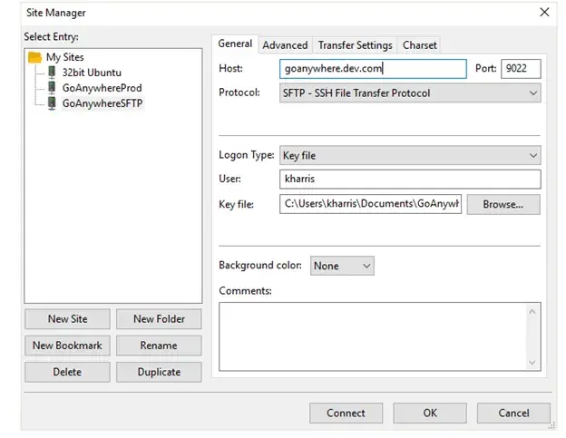 FileZilla SFTP Client 