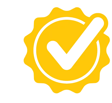 Yellow checkmark
