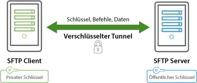 Sicherer FTP-Software Diagramm