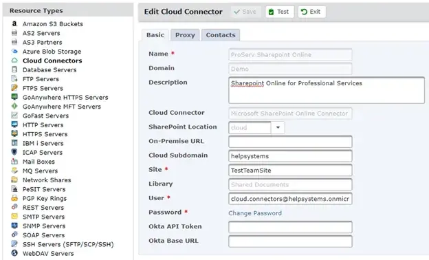 Adding the Cloud Connector