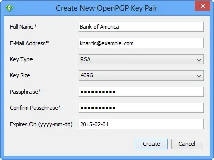 GoAnywhere Open PGP Studio New Key