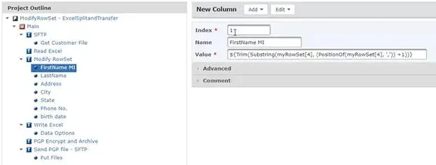 Modifying a column in RowSetn