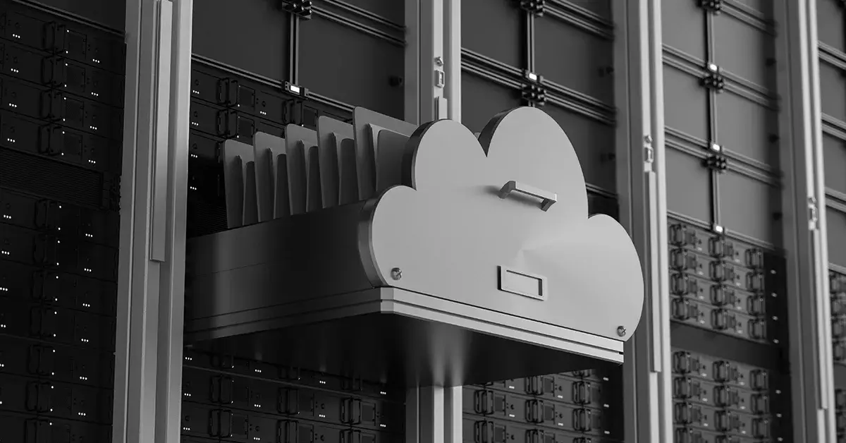 Conceptualized cloud file transfer photo