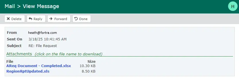 secure mail dashboard